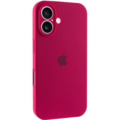 Чохол Silicone Case Full Camera Protective (AA) для Apple iPhone 16 Plus (6.7") Червоний / Rose Red Чохол Silicone Case Full Camera Protective (AA) для Apple iPhone 16 Plus (6.7") Червоний / Rose Red