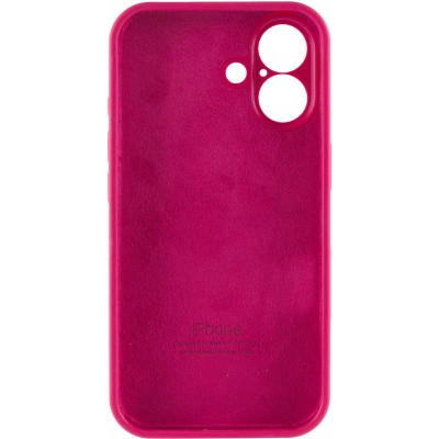 Чохол Silicone Case Full Camera Protective (AA) для Apple iPhone 16 Plus (6.7") Червоний / Rose Red Чохол Silicone Case Full Camera Protective (AA) для Apple iPhone 16 Plus (6.7") Червоний / Rose Red
