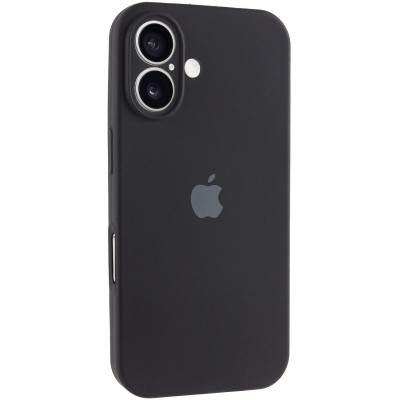 Чохол Silicone Case Full Camera Protective (AA) для Apple iPhone 16 Plus (6.7") Чорний / Black Чохол Silicone Case Full Camera Protective (AA) для Apple iPhone 16 Plus (6.7") Чорний / Black