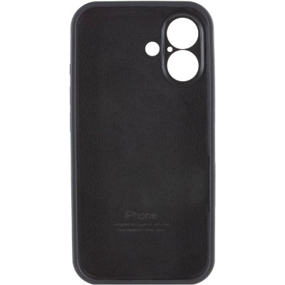 Чохол Silicone Case Full Camera Protective (AA) для Apple iPhone 16 Plus (6.7") Чорний / Black Чохол Silicone Case Full Camera Protective (AA) для Apple iPhone 16 Plus (6.7") Чорний / Black