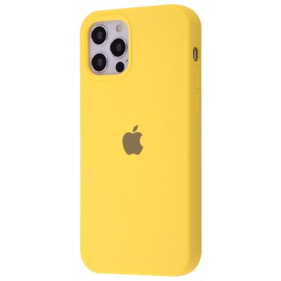 Чохол Silicone Case Full iPhone 12 Pro Max yellow