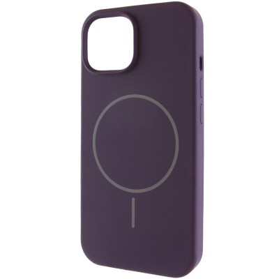 Чохол Silicone Case Full Protective (AA) NO LOGO with MagSafe для Apple iPhone 13 (6.1") Фіолетовий / Elderberry