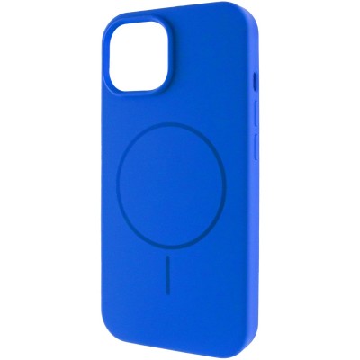 Чохол Silicone Case Full Protective (AA) NO LOGO with MagSafe для Apple iPhone 14 (6.1") Синій / Capri Blue Чохол Silicone Case Full Protective (AA) NO LOGO with MagSafe для Apple iPhone 14 (6.1") Синій / Capri Blue