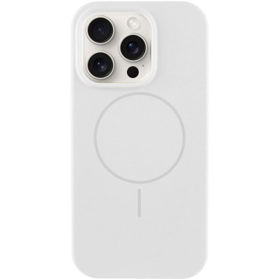 Чохол Silicone Case Full Protective (AA) NO LOGO with MagSafe для Apple iPhone 14 Pro Max (6.7") Білий / White