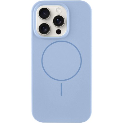 Чохол Silicone Case Full Protective (AA) NO LOGO with MagSafe для Apple iPhone 15 Pro (6.1") Блакитний / Lilac Blue Чохол Silicone Case Full Protective (AA) NO LOGO with MagSafe для Apple iPhone 15 Pro (6.1") Блакитний / Lilac Blue