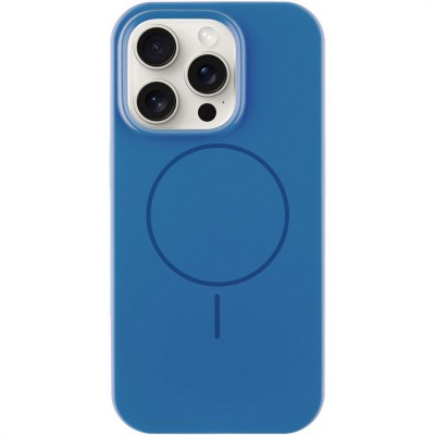 Чохол Silicone Case Full Protective (AA) NO LOGO with MagSafe для Apple iPhone 15 Pro Max (6.7") Синій / Denim Blue Чохол Silicone Case Full Protective (AA) NO LOGO with MagSafe для Apple iPhone 15 Pro Max (6.7") Синій / Denim Blue