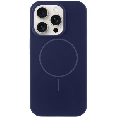 Чохол Silicone Case Full Protective (AA) NO LOGO with MagSafe для Apple iPhone 15 Pro Max (6.7") Темно-синій / Midnight blue Чохол Silicone Case Full Protective (AA) NO LOGO with MagSafe для Apple iPhone 15 Pro Max (6.7") Темно-синій / Midnight blue