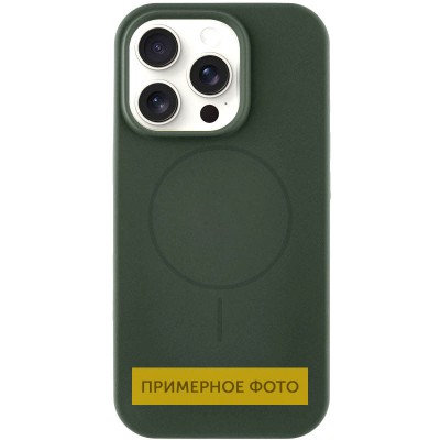 Чохол Silicone Case Full Protective (AA) NO LOGO with MagSafe для Apple iPhone 16 Plus (6.7") Зелений / Cyprus Green