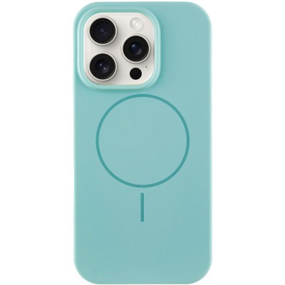 Чохол Silicone Case Full Protective (AA) NO LOGO with MagSafe для Apple iPhone 16 Pro (6.3") Бірюзовий / Marine Green Чохол Silicone Case Full Protective (AA) NO LOGO with MagSafe для Apple iPhone 16 Pro (6.3") Бірюзовий / Marine Green