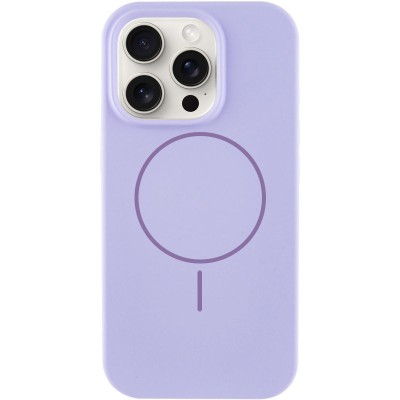 Чохол Silicone Case Full Protective (AA) NO LOGO with MagSafe для Apple iPhone 16 Pro (6.3") Бузковий / Dasheen Чохол Silicone Case Full Protective (AA) NO LOGO with MagSafe для Apple iPhone 16 Pro (6.3") Бузковий / Dasheen