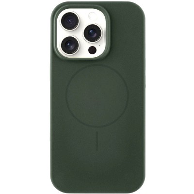 Чохол Silicone Case Full Protective (AA) NO LOGO with MagSafe для Apple iPhone 16 Pro (6.3") Зелений / Cyprus Green Чохол Silicone Case Full Protective (AA) NO LOGO with MagSafe для Apple iPhone 16 Pro (6.3") Зелений / Cyprus Green