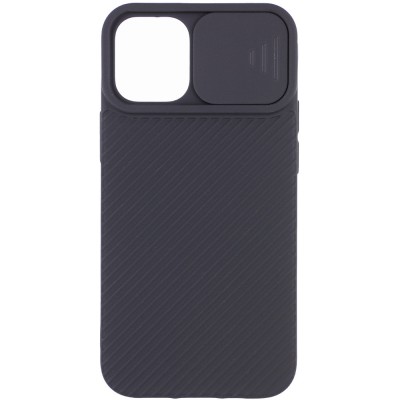 Чехол Camshield Square TPU со шторкой для камеры для Apple iPhone 12 Pro / 12 (6.1") Черный Чехол Camshield Square TPU со шторкой для камеры для Apple iPhone 12 Pro / 12 (6.1") Черный