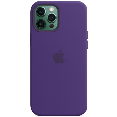 Чехол Silicone case (AAA) full with Magsafe для Apple iPhone 12 Pro / 12 (6.1") Фиолетовый / Amethyst Чехол Silicone case (AAA) full with Magsafe для Apple iPhone 12 Pro / 12 (6.1") Фиолетовый / Amethyst