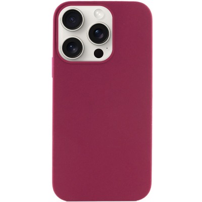 Чохол Silicone Case Full Protective (AA) NO LOGO для Apple iPhone 14 Pro (6.1") Бордовий / Maroon