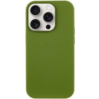 Чохол Silicone Case Full Protective (AA) NO LOGO для Apple iPhone 14 Pro Max (6.7") Зелений / Dark Olive Чохол Silicone Case Full Protective (AA) NO LOGO для Apple iPhone 14 Pro Max (6.7") Зелений / Dark Olive