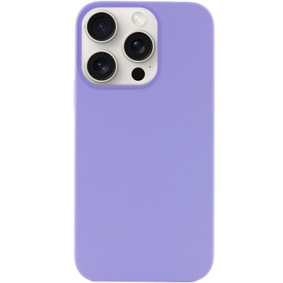 Чохол Silicone Case Full Protective (AA) NO LOGO для Apple iPhone 15 Pro (6.1") Бузковий / Dasheen Чохол Silicone Case Full Protective (AA) NO LOGO для Apple iPhone 15 Pro (6.1") Бузковий / Dasheen