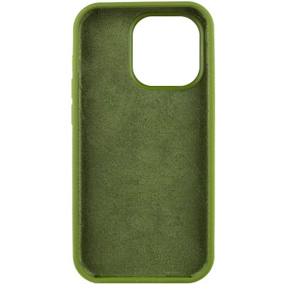 Чохол Silicone Case Full Protective (AA) NO LOGO для Apple iPhone 16 (6.1") Зелений / Dark Olive Чохол Silicone Case Full Protective (AA) NO LOGO для Apple iPhone 16 (6.1") Зелений / Dark Olive