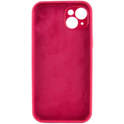 Чохол Silicone Case Full Protective (AA) NO LOGO для Apple iPhone 16 Plus (6.7") Червоний / Rose Red