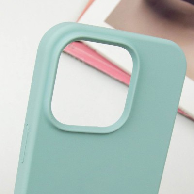Чохол Silicone Case Full Protective (AA) NO LOGO для Apple iPhone 16 Pro (6.3") Бірюзовий / Beryl