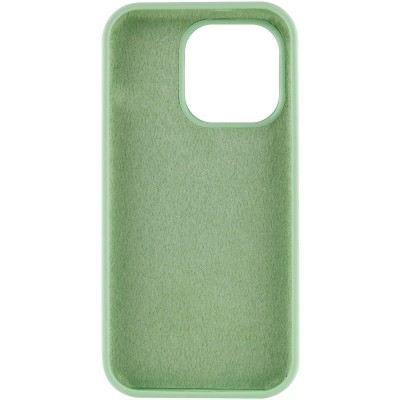 Чохол Silicone Case Full Protective (AA) NO LOGO для Apple iPhone 16 Pro (6.3") Зелений / Pistachio Чохол Silicone Case Full Protective (AA) NO LOGO для Apple iPhone 16 Pro (6.3") Зелений / Pistachio