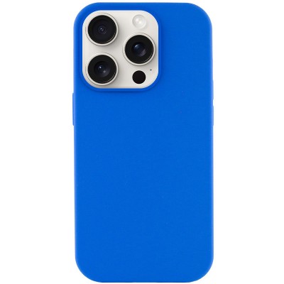 Чохол Silicone Case Full Protective (AA) NO LOGO для Apple iPhone 16 Pro (6.3") Синій / Capri Blue Чохол Silicone Case Full Protective (AA) NO LOGO для Apple iPhone 16 Pro (6.3") Синій / Capri Blue