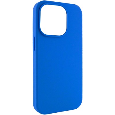 Чохол Silicone Case Full Protective (AA) NO LOGO для Apple iPhone 16 Pro (6.3") Синій / Capri Blue Чохол Silicone Case Full Protective (AA) NO LOGO для Apple iPhone 16 Pro (6.3") Синій / Capri Blue