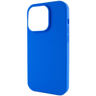 Чохол Silicone Case Full Protective (AA) NO LOGO для Apple iPhone 16 Pro (6.3") Синій / Capri Blue Чохол Silicone Case Full Protective (AA) NO LOGO для Apple iPhone 16 Pro (6.3") Синій / Capri Blue