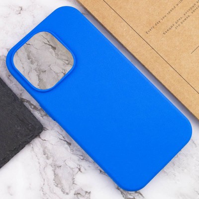 Чохол Silicone Case Full Protective (AA) NO LOGO для Apple iPhone 16 Pro (6.3") Синій / Capri Blue Чохол Silicone Case Full Protective (AA) NO LOGO для Apple iPhone 16 Pro (6.3") Синій / Capri Blue