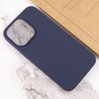 Чохол Silicone Case Full Protective (AA) NO LOGO для Apple iPhone 16 Pro Max (6.9") Темно-синій / Midnight blue