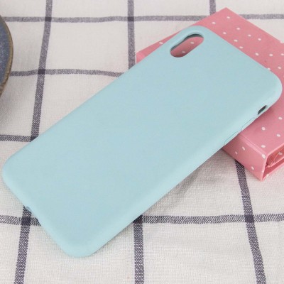 Чохол Silicone Case Full Protective (AA) NO LOGO для Apple iPhone X / XS (5.8") Бірюзовий / Turquoise Чохол Silicone Case Full Protective (AA) NO LOGO для Apple iPhone X / XS (5.8") Бірюзовий / Turquoise