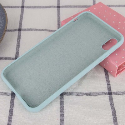 Чохол Silicone Case Full Protective (AA) NO LOGO для Apple iPhone X / XS (5.8") Бірюзовий / Turquoise Чохол Silicone Case Full Protective (AA) NO LOGO для Apple iPhone X / XS (5.8") Бірюзовий / Turquoise