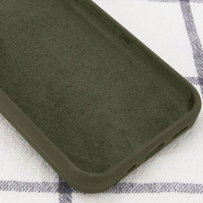 Чохол Silicone Case Full Protective (AA) NO LOGO для Apple iPhone X / XS (5.8") Зелений / Dark Olive