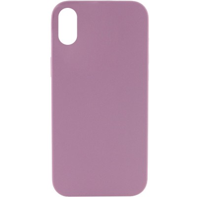 Чохол Silicone Case Full Protective (AA) NO LOGO для Apple iPhone X / XS (5.8") Ліловий / Lilac Pride Чохол Silicone Case Full Protective (AA) NO LOGO для Apple iPhone X / XS (5.8") Ліловий / Lilac Pride