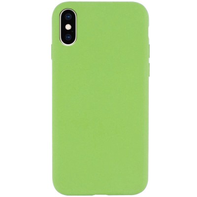 Чохол Silicone Case Full Protective (AA) NO LOGO для Apple iPhone X / XS (5.8") М'ятний / Mint Чохол Silicone Case Full Protective (AA) NO LOGO для Apple iPhone X / XS (5.8") М'ятний / Mint
