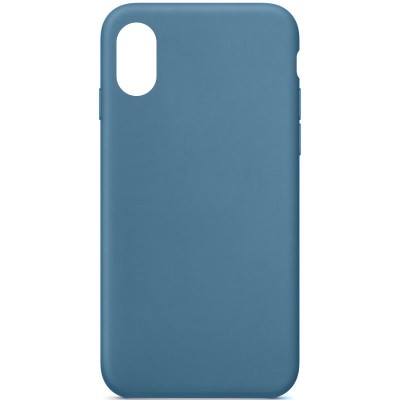 Чохол Silicone Case Full Protective (AA) NO LOGO для Apple iPhone X / XS (5.8") Синій / Blue Jay Чохол Silicone Case Full Protective (AA) NO LOGO для Apple iPhone X / XS (5.8") Синій / Blue Jay