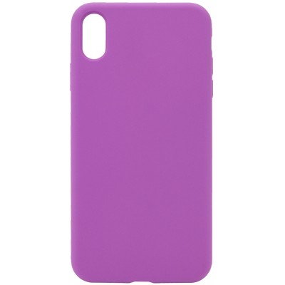 Чохол Silicone Case Full Protective (AA) NO LOGO для Apple iPhone X / XS (5.8") Фіолетовий / Grape Чохол Silicone Case Full Protective (AA) NO LOGO для Apple iPhone X / XS (5.8") Фіолетовий / Grape