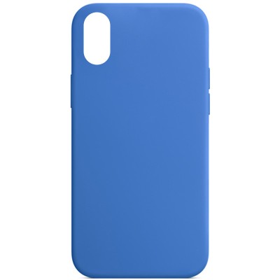 Чохол Silicone Case Full Protective (AA) NO LOGO для Apple iPhone XR (6.1") Синій / Capri Blue Чохол Silicone Case Full Protective (AA) NO LOGO для Apple iPhone XR (6.1") Синій / Capri Blue