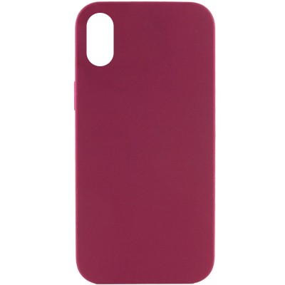 Чохол Silicone Case Full Protective (AA) NO LOGO для Apple iPhone XS Max (6.5") Бордовий / Maroon Чохол Silicone Case Full Protective (AA) NO LOGO для Apple iPhone XS Max (6.5") Бордовий / Maroon