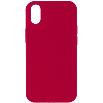 Чохол Silicone Case Full Protective (AA) NO LOGO для Apple iPhone XS Max (6.5") Червоний / Rose Red Чохол Silicone Case Full Protective (AA) NO LOGO для Apple iPhone XS Max (6.5") Червоний / Rose Red