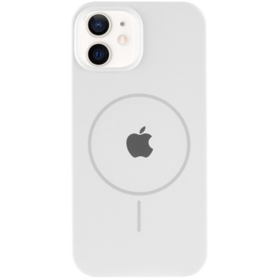 Чохол Silicone Case Full Protective (AA) with MagSafe для Apple iPhone 11 (6.1") Білий / White Чохол Silicone Case Full Protective (AA) with MagSafe для Apple iPhone 11 (6.1") Білий / White