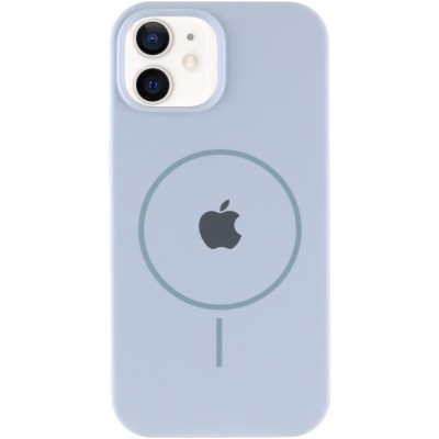 Чохол Silicone Case Full Protective (AA) with MagSafe для Apple iPhone 11 (6.1") Блакитний / Lilac Blue Чохол Silicone Case Full Protective (AA) with MagSafe для Apple iPhone 11 (6.1") Блакитний / Lilac Blue