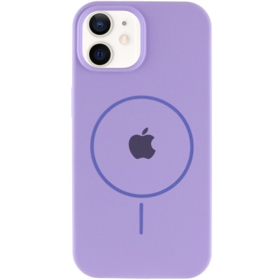 Чохол Silicone Case Full Protective (AA) with MagSafe для Apple iPhone 11 (6.1") Бузковий / Dasheen Чохол Silicone Case Full Protective (AA) with MagSafe для Apple iPhone 11 (6.1") Бузковий / Dasheen