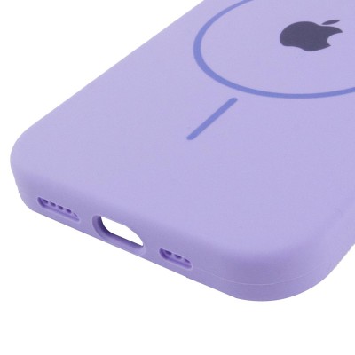Чохол Silicone Case Full Protective (AA) with MagSafe для Apple iPhone 11 (6.1") Бузковий / Dasheen Чохол Silicone Case Full Protective (AA) with MagSafe для Apple iPhone 11 (6.1") Бузковий / Dasheen