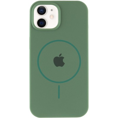 Чохол Silicone Case Full Protective (AA) with MagSafe для Apple iPhone 11 (6.1") Зелений / Pine green Чохол Silicone Case Full Protective (AA) with MagSafe для Apple iPhone 11 (6.1") Зелений / Pine green