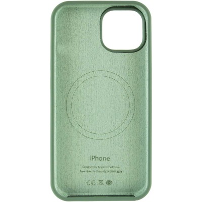 Чохол Silicone Case Full Protective (AA) with MagSafe для Apple iPhone 11 (6.1") Зелений / Pine green Чохол Silicone Case Full Protective (AA) with MagSafe для Apple iPhone 11 (6.1") Зелений / Pine green