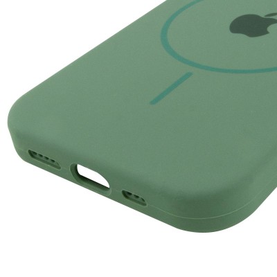 Чохол Silicone Case Full Protective (AA) with MagSafe для Apple iPhone 11 (6.1") Зелений / Pine green Чохол Silicone Case Full Protective (AA) with MagSafe для Apple iPhone 11 (6.1") Зелений / Pine green