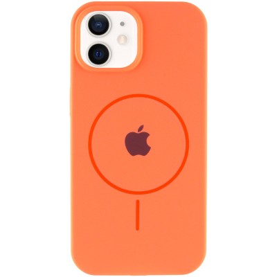 Чохол Silicone Case Full Protective (AA) with MagSafe для Apple iPhone 11 (6.1") Помаранчевий / Papaya Чохол Silicone Case Full Protective (AA) with MagSafe для Apple iPhone 11 (6.1") Помаранчевий / Papaya