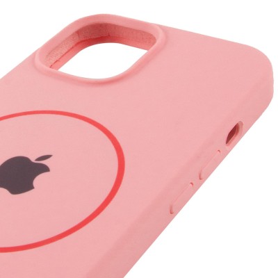 Чохол Silicone Case Full Protective (AA) with MagSafe для Apple iPhone 11 (6.1") Рожевий / Light pink