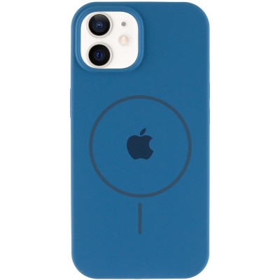 Чохол Silicone Case Full Protective (AA) with MagSafe для Apple iPhone 11 (6.1") Синій / Denim Blue Чохол Silicone Case Full Protective (AA) with MagSafe для Apple iPhone 11 (6.1") Синій / Denim Blue