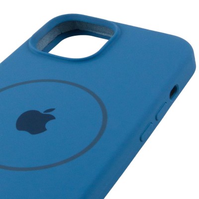 Чохол Silicone Case Full Protective (AA) with MagSafe для Apple iPhone 11 (6.1") Синій / Denim Blue Чохол Silicone Case Full Protective (AA) with MagSafe для Apple iPhone 11 (6.1") Синій / Denim Blue